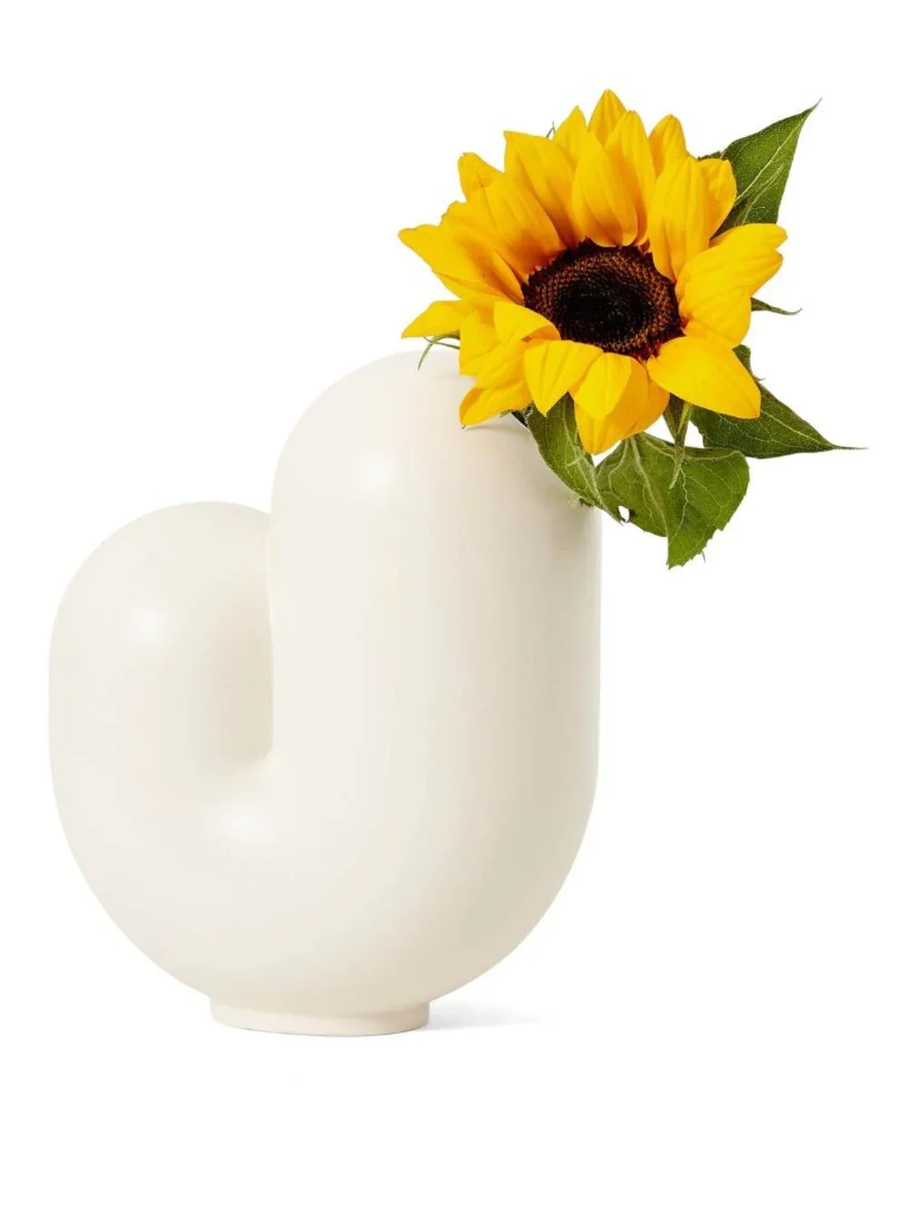 Areaware Ceramic White Kirby Vase (Jay)